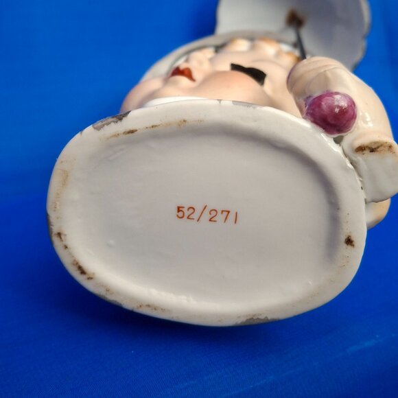 Vintage Napco Porcelain Head Vase - Girl with Umbrella 52/271 - Picture 9 of 9